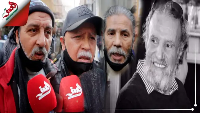 أصدقاء الراحل دخوش في جنازته: “تكادة” والساحة الفنية فقدت أحد أعمدتها