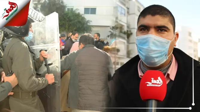 الأمن يفض احتجاجا للدكاترة المعطلين