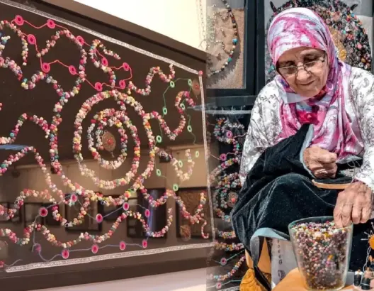 خديجة بوكرين.. فنانة عصامية بعمر الـ74 تبدع لوحات بـ”الأزرار” في فاس (فيديو)
