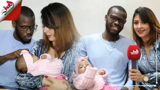 هاجر وسليمان مغربية وسنغالي يواجهان عنصرية بعض المغاربة بـ”حب كبير” (فيديو)