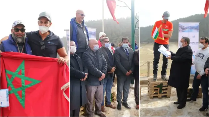 بحيرة أكلمام أزكزا تحتضن الدورة الخامسة للسباحة في المياه الباردة