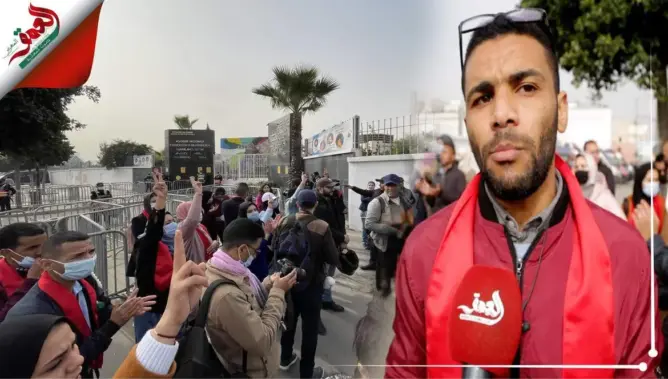 إنزال جهوي بالبيضاء لأطر الدعم الاجتماعي “المفروض عليهم التعاقد” (فيديو)