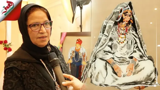أستاذة متقاعدة.. فتيحة السلاك فنانة تشكيلية تبدع في إبراز “الثقافة التقليدية” على الحرير والزجاج