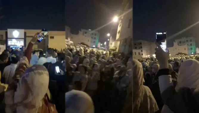 عشرات المواطنين يحتجون بالداخلة للمطالبة بمعرفة مصير لحبيب أغريشي (فيديو)
