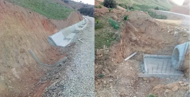 قرويّون يفضحون “غش” مقاولة في إنجاز طريق لفك العزلة عنهم ويطالبون عامل الخميسات بالتدخل