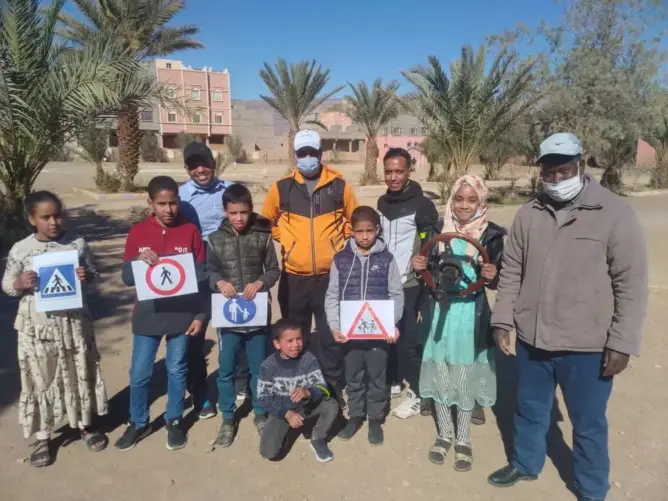 رباط تنزولين تخلد اليوم الوطني للسلامة الطرقية