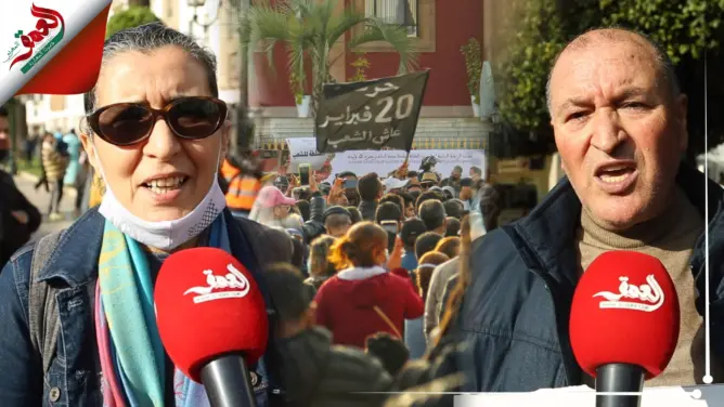 هكذا خلد حقوقيون ذكرى 20 فبراير أمام البرلمان بالرباط