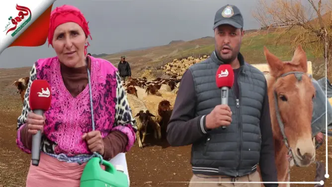 العطش يهدد البشر والحجر بـ”سيدي المخفي” بإفران .. والرئيس يوضح (فيديو)