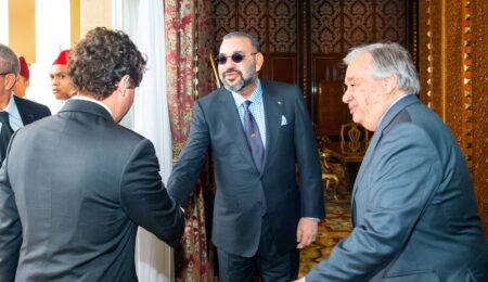 ملك المغرب والأمين العام للأمم المتحدة