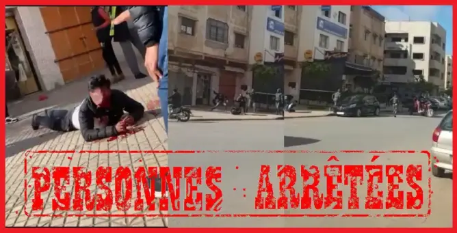 أمن سلا يوقف شخصين ظهرا في فيديو وهما يعتديان بالسلاح الأبيض على شخص