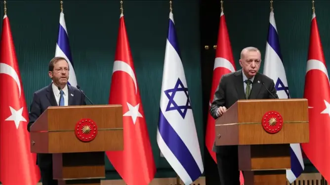 بعد التطبيع الكامل.. أردوغان: علاقاتنا بإسرائيل ستسهم في حل القضية الفلسطينية