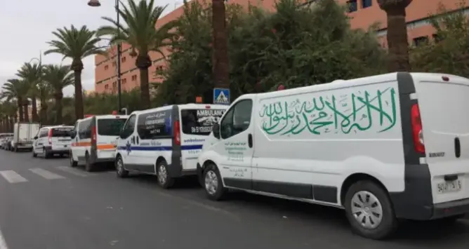 سيارت نقل الموتى بمراكش