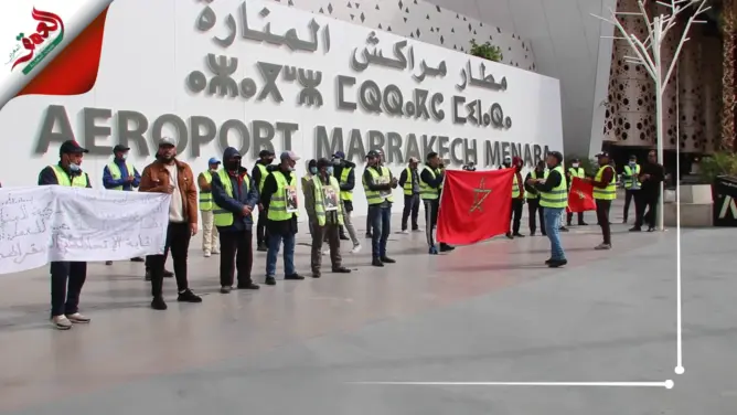 مستخدمو الأمن الخاص بمطار مراكش يشتكون الطرد التعسفي وخذلان المسؤولين (فيديو)
