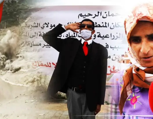 التفجيرات تسببت في سقوط جنين زوجته.. مواطن يعتصم لأزيد من مائة يوم رفضا لمقالع “الزينات” بتطوان