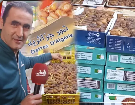 التمور الجزائرية تغزو الأسواق المغربية.. وتاجر يكشف سر الإقبال عليها وحقيقة تسببها في السرطان (فيديو)