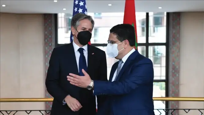 من المغرب.. وزير الخارجية الأمريكي يدعو روسيا لسحب جنودها من أوكرانيا فورا