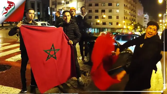 فرحة عارمة بشوارع طنجة بعد التأهل لقطر
