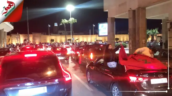 فرحة عارمة بشوارع الرباط بعد تأهل الأسود إلى مونديال قطر (فيديو)