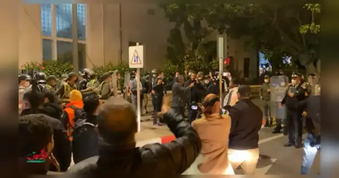 مظاهرات بمدن مغربية تضامنا مع فلسطين.. ومنع وقفة بالرباط رافضة لاستضافة فرقة موسيقية إسرائيلية