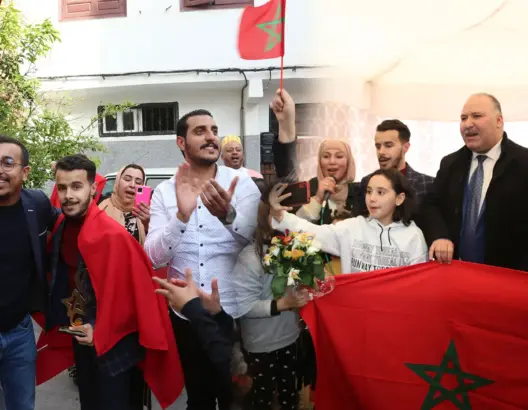 هكذا استقبل الفائز بلقب منشد الشارقة..ووالدته: نهدي هذا الفوز للملك محمد السادس