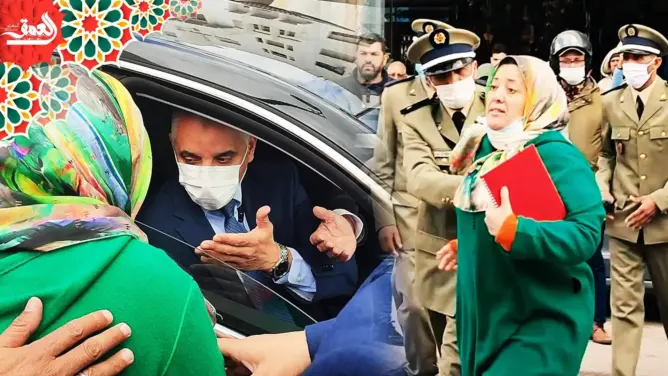 ما قصة المرأة التي اعترضت موكب وزير الصحة بطنجة وسلمته ظرفا؟ (فيديو)