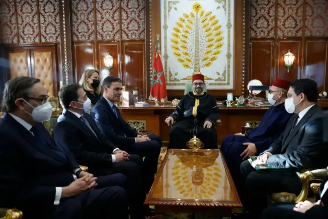 الملك يستقبل سانشيز ويتفقان على فتح مرحلة جديدة من العلاقات بين البلدين