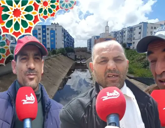 “الواد الحار” يخرج ساكنة إقامة النخيل بالجديدة إلى الاحتجاج