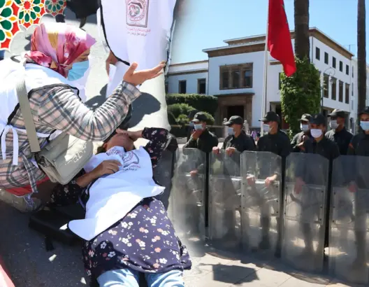 الأمن يتدخل لفض وقفة احتجاجية للأطر العليا “المعطلة” أمام البرلمان (فيديو)