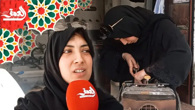زينب .. شابة دكالية تنافس الرجال في مهنة إصلاح السخانات