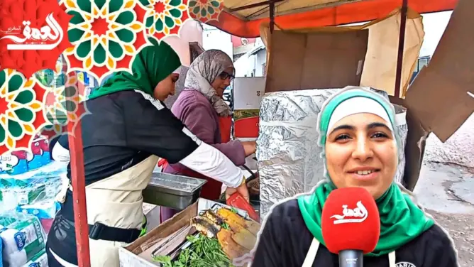 لعبت للمنتخب والدفاع الجديدي.. خولة لاعبة كرة قدم تبيع السمك المقلي لتعيل أسرتها (فيديو)