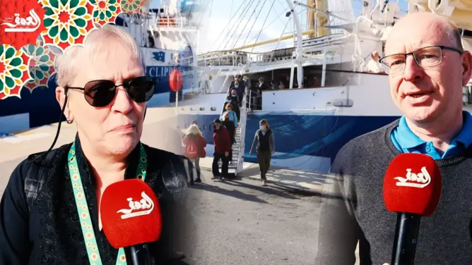 أول رحلة سياحية تصل لطنجة بعد كورونا.. سياح: سعداء بزيارة المدينة واكتشاف المغرب (فيديو)