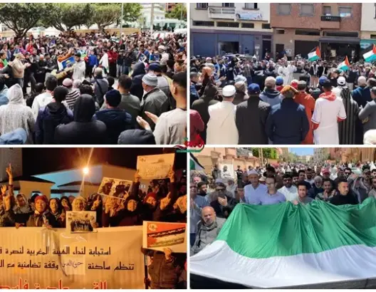 أزيد من 40 وقفة بالمدن المغربية تنديدا باعتداءات الاحتلال على المسجد الأقصى (صور)