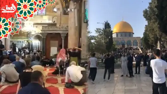 من داخل المسجد الأقصى.. “العمق” تنقل أجواء اليوم السابع والعشرين من رمضان (فيديو)