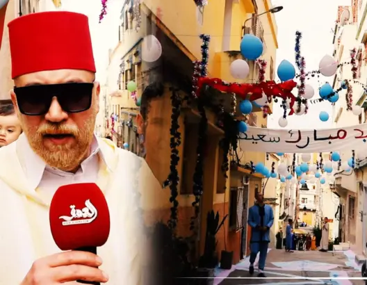 ساكنة طنجة تزين الأزقة إحتفالا بعيد الفطر (فيديو)