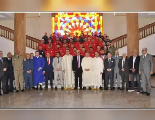 قبل نهائي “العرش”.. عامل تطوان يستقبل لاعبي “الماط” ويحفزهم على التتويج باللقب