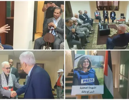 هيئات مغربية تقدم التعازي للسفير الفلسطيني بالرباط بعد اغتيال الصحفية شيرين (فيديو)