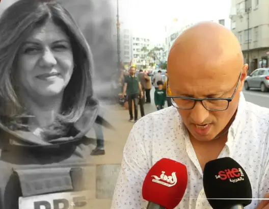 بتأثر شديد.. مراسل الجزيرة بالمغرب يعلق على اغتيال شيرين: اقتُنصت كما تُقتنص الأرانب (فيديو)