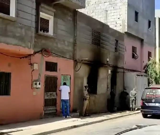 انفجار قنينة غاز