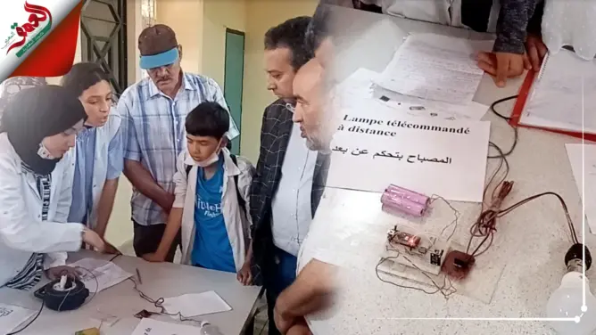 إعدادية بضواحي دمنات تحتضن معرضا للابتكارات التكنولوجية (فيديو)