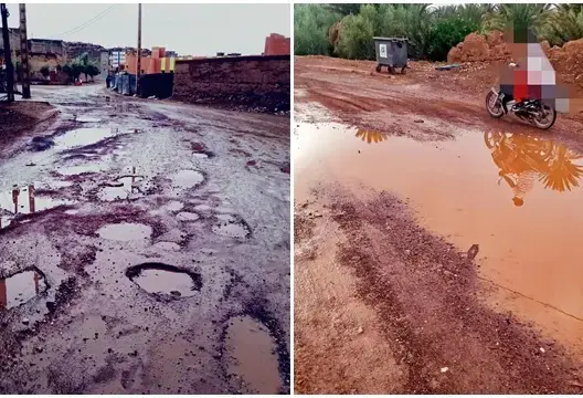 التساقطات المطرية تعري البنية التحتية بجماعة تارميكت نواحي ورزازات (صور)