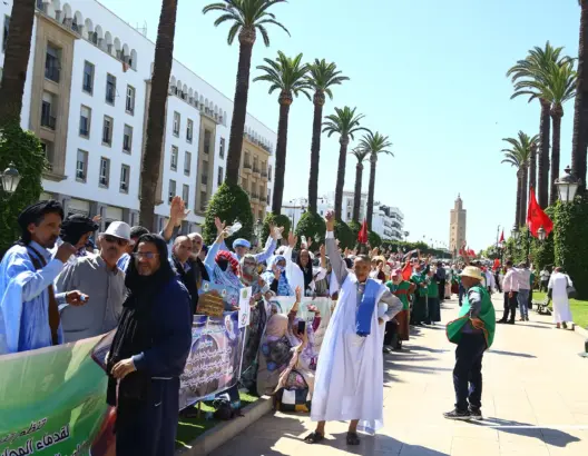 قدماء العسكريين يحتجون أمام البرلمان ضد التهميش