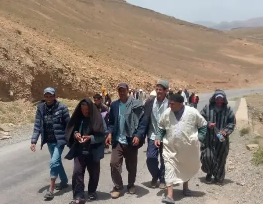 الحرمان من الشعير المدعم يخرج رُحّلا في مسيرة على الأقدام صوب عمالة تنغير
