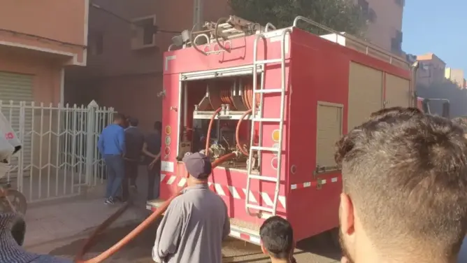شاحن هاتف يتسبب في حريق داخل منزل بتنغير