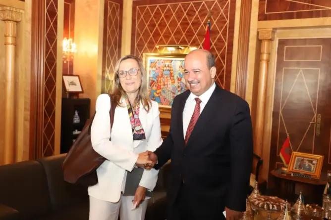 ميارة يستقبل رئيسة مكتب مجلس أوروبا بالمغرب ويدعمان مواصلة برنامج التوأمة المؤسساتية
