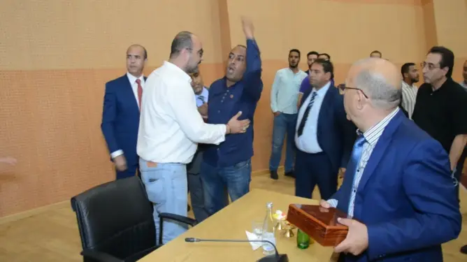 بلطجة بحفل تنصيب عميدة كلية سطات