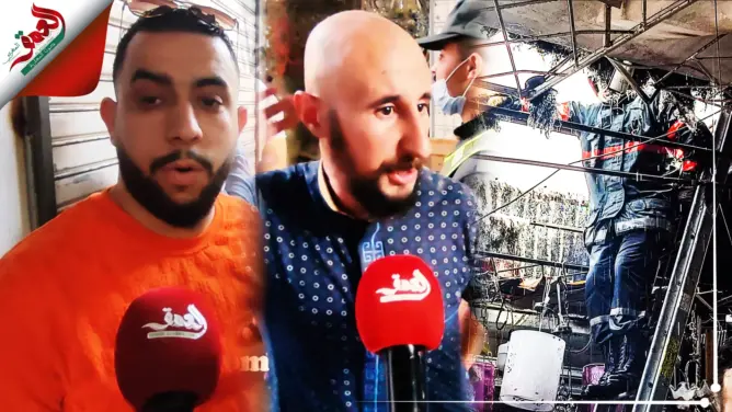 شهود يروون تفاصيل احتراق خمس محلات بسوق “كاساباراطا” بطنجة ويكشفون السبب
