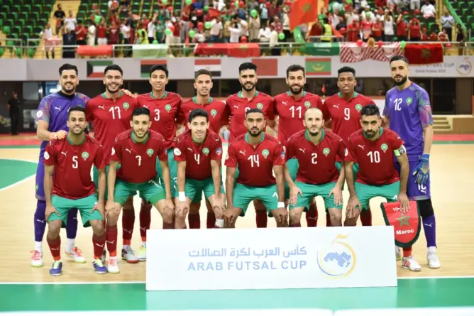 المنتخب المغربي داخل القاعة يتوج بكأس العرب للمرة الثانية تواليا على حساب العراق