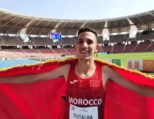هيمنة مغربية على السباق .. أوطلحة يهدي المغرب أول ذهبية بـ”ألعاب وهران”