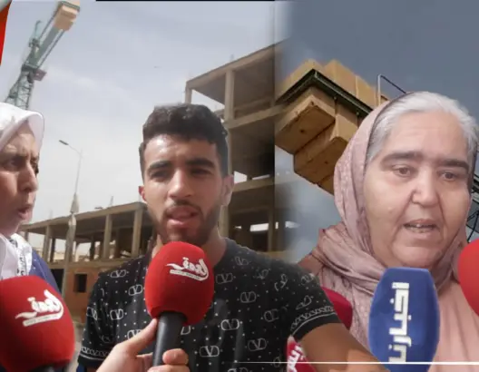 ساكنة وجدة تكشف تفاصيل انقـاذ شاب من محاولة القاء نفسه من رافعة بناء وتطالب بتأمين الورش