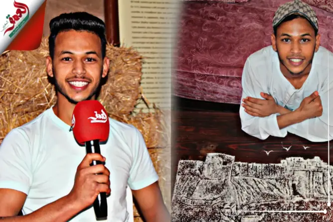 “الفن والتبن”.. شاب يُبدع في عيد الأضحى بالملح والماء ويبيع التبن لكسب قوته (فيديو)